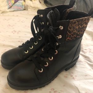 Cheetah combat boots